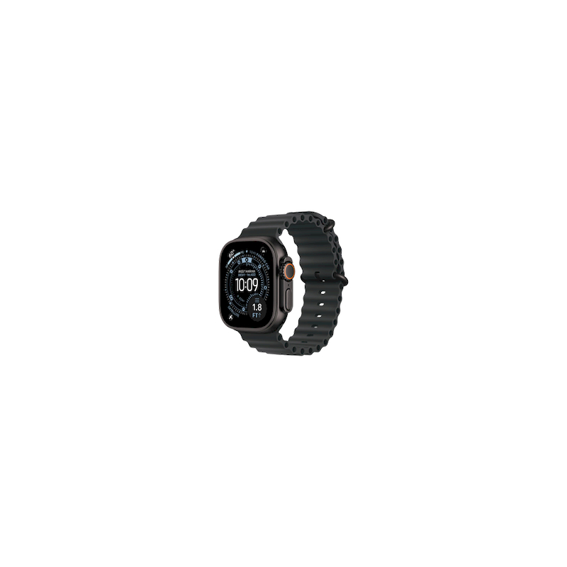 Apple Watch Ultra 3 (2025) 5G 49mm Black Titanium Case with Ocean Band - Black