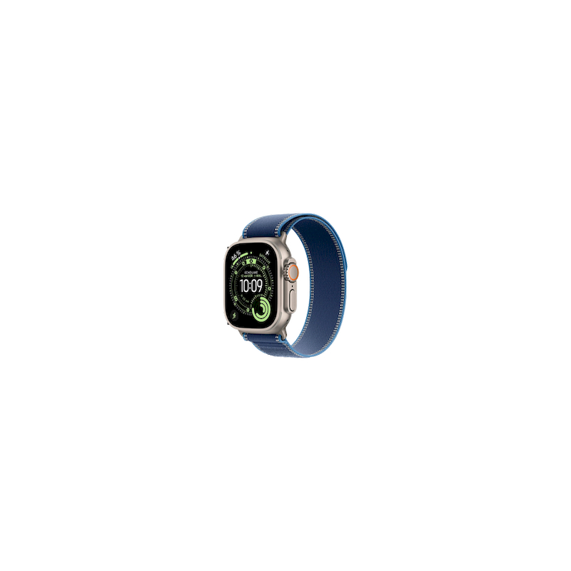 Apple Watch Ultra 3 (2025) 5G 49mm Natural Titanium Case with Trail Loop S/M - Blue/Bright Blue